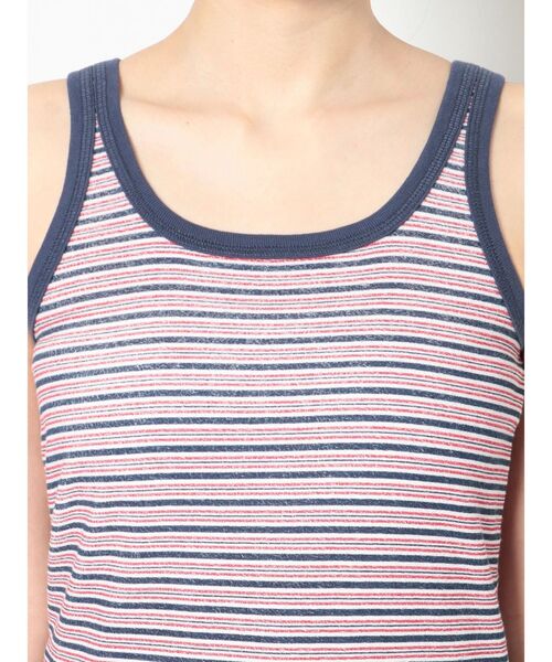 Ungrid（アングリッド）の「パイルボーダータンクトップ（タンクトップ・レディース・ブルー/ネイビー/ブラウン・FREE）」の7枚目の写真