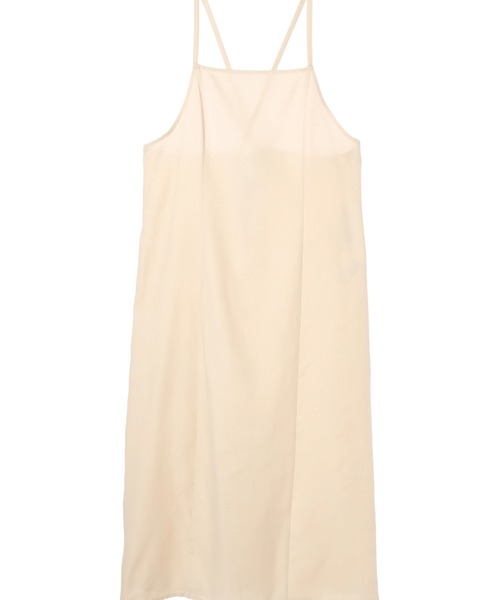 earth music&ecology（アースミュージックアンドエコロジー）の「リサイクルポリエステルブレンドキャミワンピース（ワンピース・レディース・サックスブルー/ブラック/ライトベージュ・FREE）」の17枚目の写真