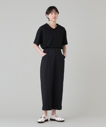マーガレットハウエル MARGARET HOWELL ORGANIC COTTON PIQUE ポロシャツ カットソー 2 黒 ブラック /CX ■OS レディース WASHED COTTON | MARGARET HOWELL（マーガレット・ハウエル