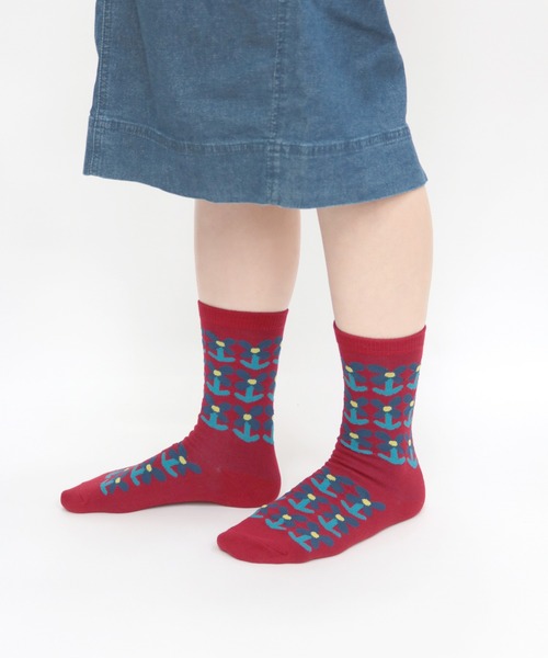 stample（スタンプル）の「チアフルフラワー クルーソックス　3足セット（ソックス/靴下・キッズ・A・M/L/S/LL）」の6枚目の写真