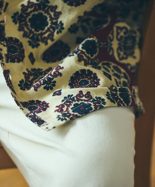 FREAK'S STORE（フリークスストア）の「FREAK'S STORE/フリークスストア バティック柄 半袖シャツ/ハーフスリーブ オーバーサイズシャツ（シャツ/ブラウス・メンズ・ネイビー/オフホワイト・MEDIUM/LARGE）」の16枚目の写真