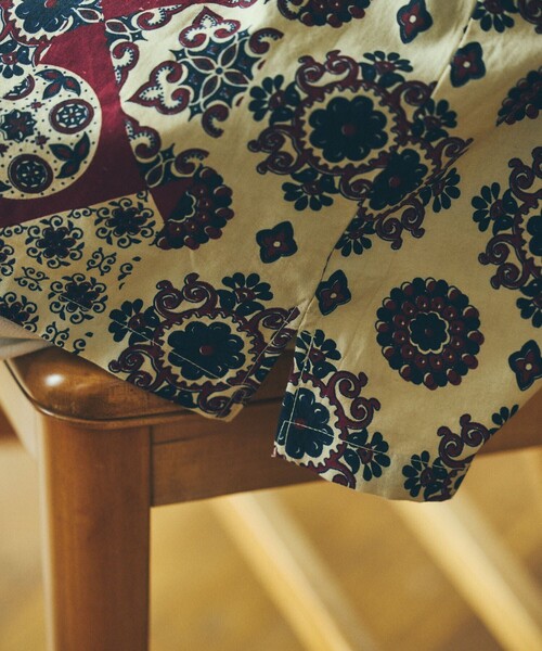 FREAK'S STORE（フリークスストア）の「FREAK'S STORE/フリークスストア バティック柄 半袖シャツ/ハーフスリーブ オーバーサイズシャツ（シャツ/ブラウス・メンズ・ネイビー/オフホワイト・MEDIUM/LARGE）」の20枚目の写真