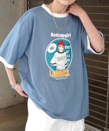 【RED CAP GIRL】ワンポイント刺繍 半袖Tシャツ