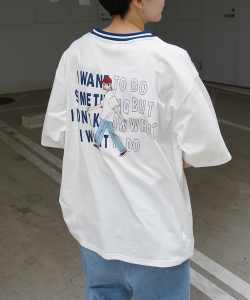 Red Cap Girl（レッドキャプガール）の「【RED CAP GIRL】ワンポイント刺繍 半袖Tシャツ（Tシャツ/カットソー・メンズ・杢グレー/ホワイト/チャコールグレー/グリーン/ブラック系その他/グレー系その他/ブルー系その他/ホワイト系その他/ブルー系その他3/グレー系3/ホワイト系その他2/ブルー系その他2/グレー系その他3/ブラック系その他2/グリーン系その他2/ホワイト系その他3/サックスブルー系5/ブラック系その他5/ホワイト系その他4/ブラック系その他4/ホワイト系その他5/グレー系その他5/サックスブルー系4/グレー系その他4・M/L/XL）」の2枚目の写真