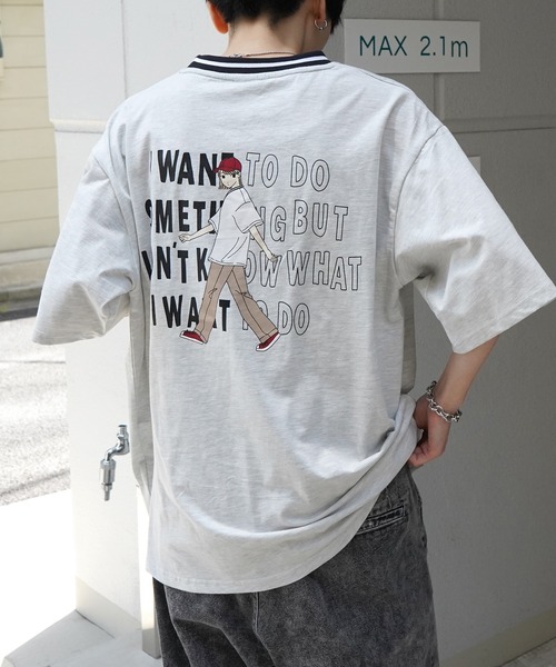 Red Cap Girl（レッドキャプガール）の「【RED CAP GIRL】ワンポイント刺繍 半袖Tシャツ（Tシャツ/カットソー・メンズ・杢グレー/ホワイト/チャコールグレー/グリーン/ブラック系その他/グレー系その他/ブルー系その他/ホワイト系その他/ブルー系その他3/グレー系3/ホワイト系その他2/ブルー系その他2/グレー系その他3/ブラック系その他2/グリーン系その他2/ホワイト系その他3/サックスブルー系5/ブラック系その他5/ホワイト系その他4/ブラック系その他4/ホワイト系その他5/グレー系その他5/サックスブルー系4/グレー系その他4・M/L/XL）」の13枚目の写真