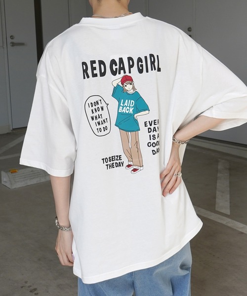Red Cap Girl（レッドキャプガール）の「【RED CAP GIRL】ワンポイント刺繍 半袖Tシャツ（Tシャツ/カットソー・メンズ・杢グレー/ホワイト/チャコールグレー/グリーン/ブラック系その他/グレー系その他/ブルー系その他/ホワイト系その他/ブルー系その他3/グレー系3/ホワイト系その他2/ブルー系その他2/グレー系その他3/ブラック系その他2/グリーン系その他2/ホワイト系その他3/サックスブルー系5/ブラック系その他5/ホワイト系その他4/ブラック系その他4/ホワイト系その他5/グレー系その他5/サックスブルー系4/グレー系その他4・M/L/XL）」の3枚目の写真