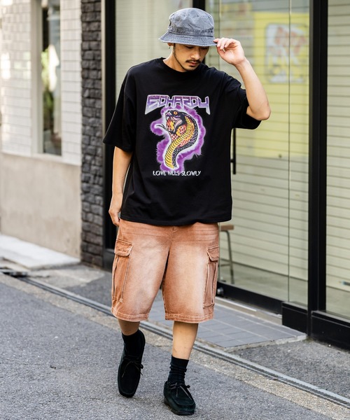 Ed Hardy エドハーディー オーバーサイズグラフィックプリント