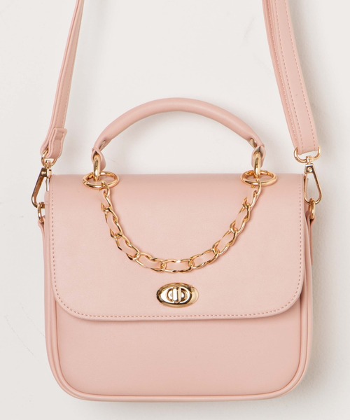 WEGO（ウィゴー）の「WEGO/ミラクルチェーン痛ショルダー（ショルダーバッグ・レディース・ホワイト/ブラック/ブラウン/グレー/サックスブルー/ピンク/ブルー/グリーン系その他/ライトパープル・FREE）」の13枚目の写真