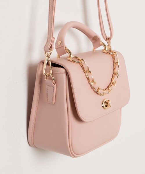 WEGO（ウィゴー）の「WEGO/ミラクルチェーン痛ショルダー（ショルダーバッグ・レディース・ホワイト/ブラック/ブラウン/グレー/サックスブルー/ピンク/ブルー/グリーン系その他/ライトパープル・FREE）」の17枚目の写真