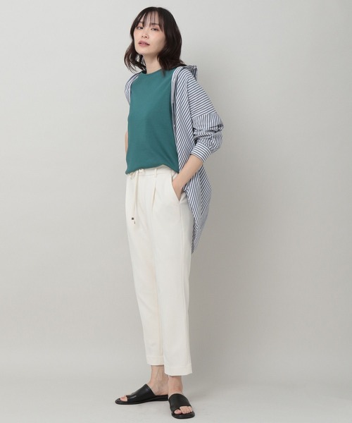 Elura(エルーラ)の「アイロンいらずシャツチュニック(シャツ/ブラウス・レディース・ホワイト/ネイビー/ダークネイビー・LARGE/SMALL/MEDIUM)」の19枚目の写真