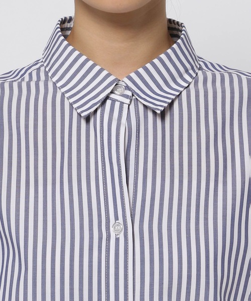 Elura(エルーラ)の「アイロンいらずシャツチュニック(シャツ/ブラウス・レディース・ホワイト/ネイビー/ダークネイビー・LARGE/SMALL/MEDIUM)」の11枚目の写真