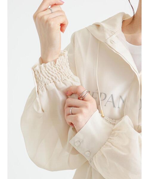 Te chichi（テチチ）の「シアーフードシャツ（シャツ/ブラウス・レディース・ブラウン/ベージュ・ﾌﾘ-）」の21枚目の写真