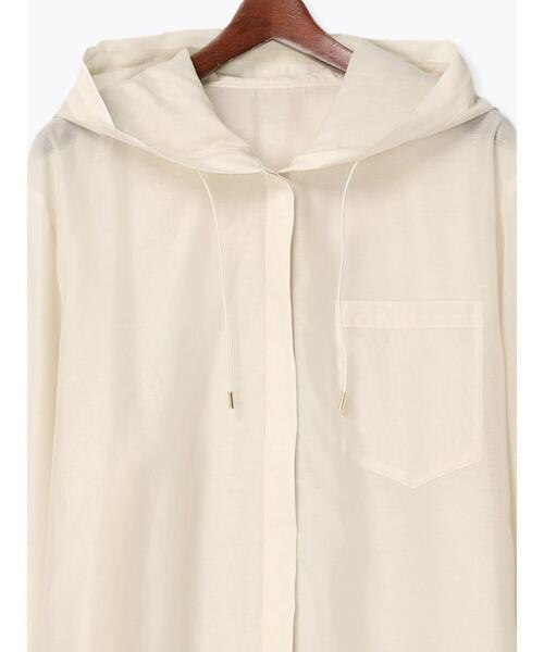 Te chichi（テチチ）の「シアーフードシャツ（シャツ/ブラウス・レディース・ブラウン/ベージュ・ﾌﾘ-）」の16枚目の写真