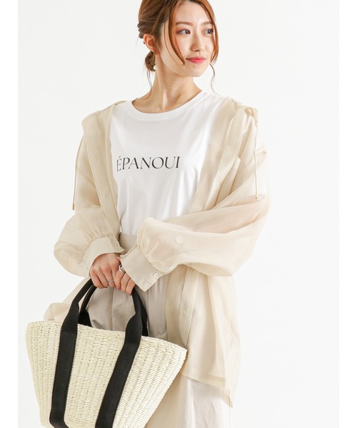 Te chichi（テチチ）の「シアーフードシャツ（シャツ/ブラウス・レディース・ブラウン/ベージュ・ﾌﾘ-）」の11枚目の写真