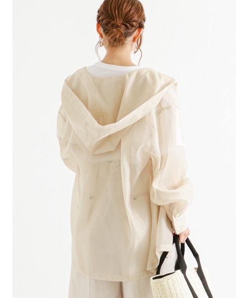 Te chichi（テチチ）の「シアーフードシャツ（シャツ/ブラウス・レディース・ブラウン/ベージュ・ﾌﾘ-）」の8枚目の写真