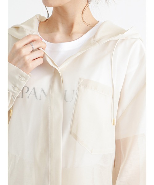 Te chichi（テチチ）の「シアーフードシャツ（シャツ/ブラウス・レディース・ブラウン/ベージュ・ﾌﾘ-）」の6枚目の写真