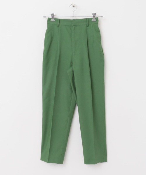 URBAN RESEARCH DOORS（アーバンリサーチドアーズ）の「『UR TECH Smart Linen Touch』 後ろゴムテーパードパンツ（その他パンツ・レディース・ブラック/グリーン・MEDIUM）」の6枚目の写真