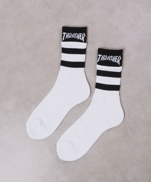 THRASHER（スラッシャー）の「THRASHER スラッシャー 3足セット クォーター ソックス（ソックス/靴下・メンズ・ブラック系その他2/ブラック系その他・FREE）」の10枚目の写真