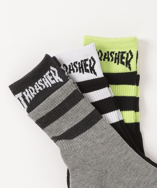 THRASHER（スラッシャー）の「THRASHER スラッシャー 3足セット クォーター ソックス（ソックス/靴下・メンズ・ブラック系その他2/ブラック系その他・FREE）」の13枚目の写真