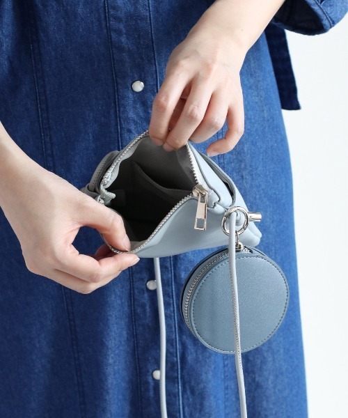 cepo(セポ)の「マルポーチツキミニショルダー(ショルダーバッグ・レディース・ブラック/グレー/ブルー・FREE)」の10枚目の写真