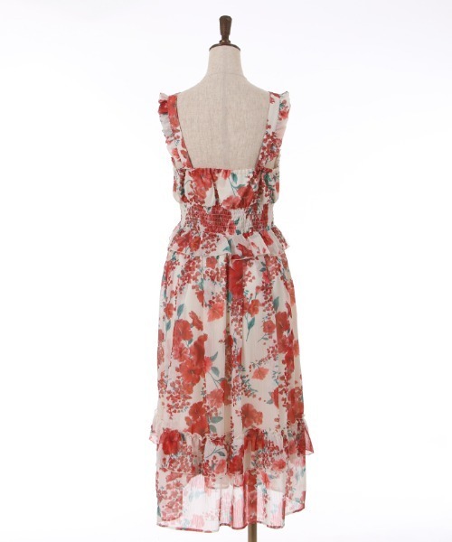 axes femme（アクシーズファム）の「ハイビスカス柄ワンピース（ワンピース・レディース・イエロー/ネイビー/キナリ・FREE）」の19枚目の写真