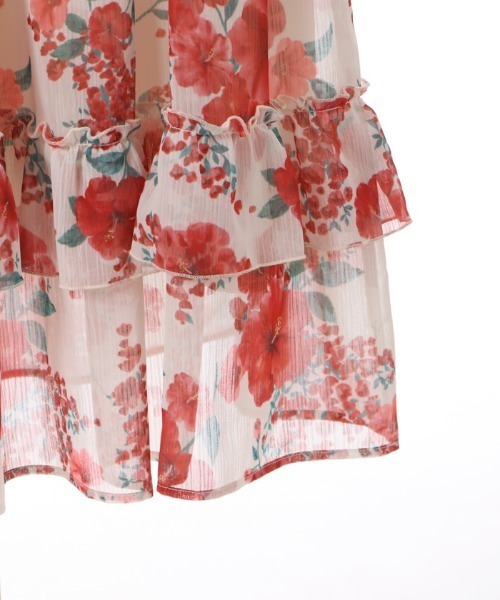 axes femme（アクシーズファム）の「ハイビスカス柄ワンピース（ワンピース・レディース・イエロー/ネイビー/キナリ・FREE）」の17枚目の写真