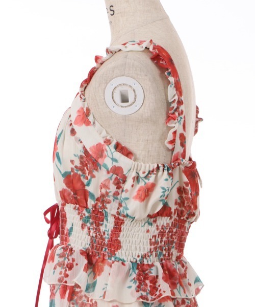 axes femme（アクシーズファム）の「ハイビスカス柄ワンピース（ワンピース・レディース・イエロー/ネイビー/キナリ・FREE）」の15枚目の写真