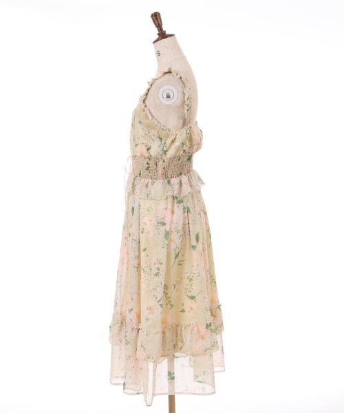 axes femme（アクシーズファム）の「ハイビスカス柄ワンピース（ワンピース・レディース・イエロー/ネイビー/キナリ・FREE）」の11枚目の写真