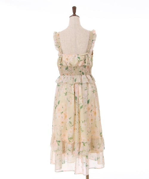 axes femme（アクシーズファム）の「ハイビスカス柄ワンピース（ワンピース・レディース・イエロー/ネイビー/キナリ・FREE）」の10枚目の写真