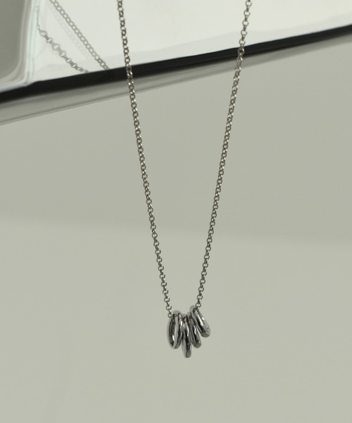 GOLDY（ゴールディ）の「カルテット リング ネックレス（ネックレス・レディース・その他1/ゴールド/シルバー・FREE）」の2枚目の写真