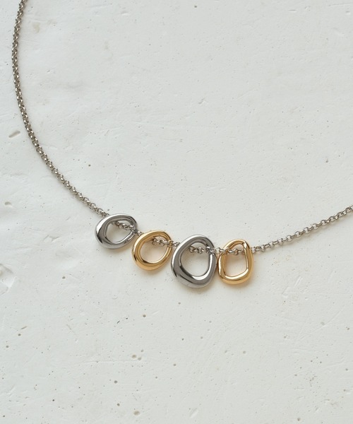 GOLDY（ゴールディ）の「カルテット リング ネックレス（ネックレス・レディース・その他1/ゴールド/シルバー・FREE）」の9枚目の写真