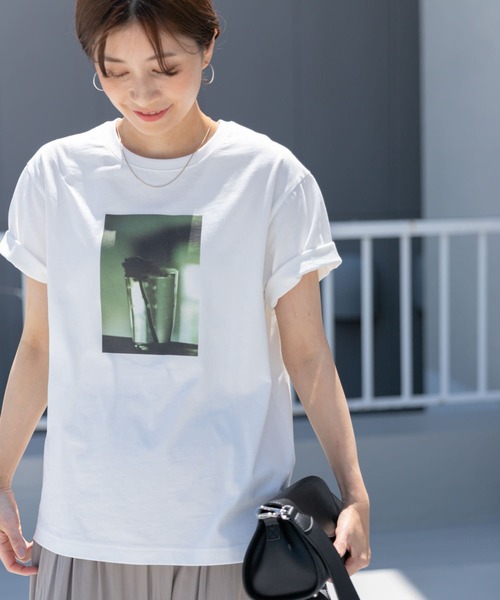URBAN RESEARCH DOORS(アーバンリサーチドアーズ)の「フォトプリントハーフスリーブTシャツ(Tシャツ/カットソー・レディース・ホワイト/ホワイト系その他・MEDIUM)」の7枚目の写真