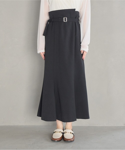 VIS（ビス）の「【防シワ】パウダリーツイルマーメイドスカート（スカート・レディース・ブラック/チャコールグレー/ピンク・S/M）」の15枚目の写真