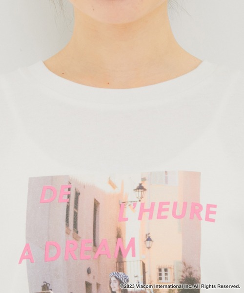 VIS（ビス）の「『エミリー、パリへ行く』コラボレーションフォトTシャツ【洗える】（Tシャツ/カットソー・レディース・ホワイト系その他2/ブラウン系その他2/ホワイト系その他・FREE）」の22枚目の写真