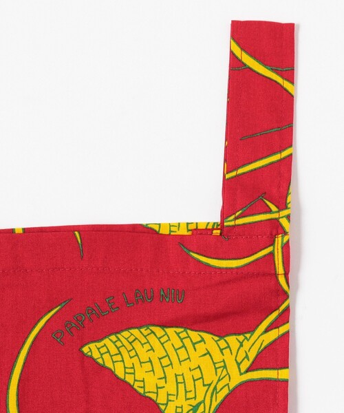 BEAMS PLUS（ビームスプラス）の「DALE HOPE × BEAMS PLUS / 別注 Cotton Bag Papale Lau Niu（トートバッグ・メンズ・ブルー/レッド・ONE SIZE）」の5枚目の写真