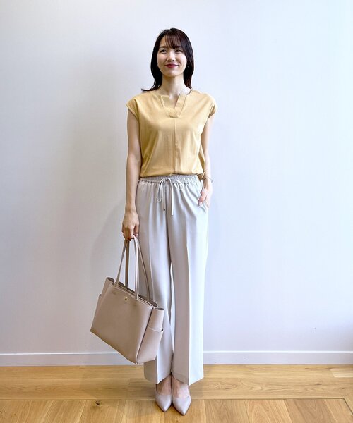 OPAQUE.CLIP(オペークドットクリップ)の「◆【軽量/A4サイズ対応】合皮A4サイズトートバッグ(トートバッグ・レディース・ブラック/グレー/ベージュ・00)」の10枚目の写真