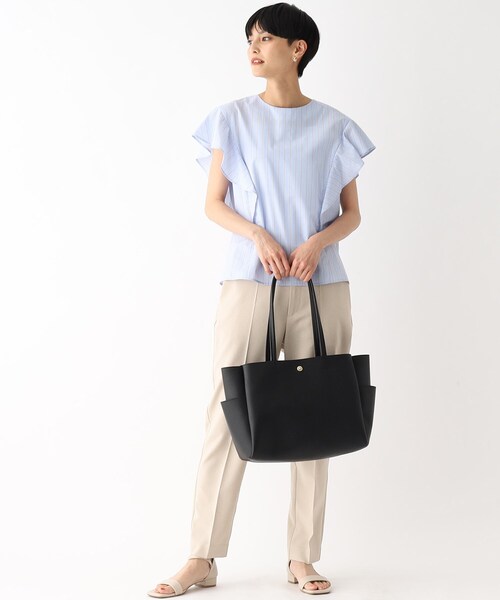 OPAQUE.CLIP(オペークドットクリップ)の「◆【軽量/A4サイズ対応】合皮A4サイズトートバッグ(トートバッグ・レディース・ブラック/グレー/ベージュ・00)」の19枚目の写真