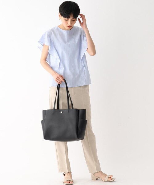 OPAQUE.CLIP(オペークドットクリップ)の「◆【軽量/A4サイズ対応】合皮A4サイズトートバッグ(トートバッグ・レディース・ブラック/グレー/ベージュ・00)」の20枚目の写真