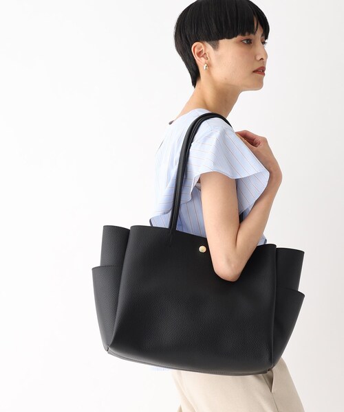 OPAQUE.CLIP(オペークドットクリップ)の「◆【軽量/A4サイズ対応】合皮A4サイズトートバッグ(トートバッグ・レディース・ブラック/グレー/ベージュ・00)」の21枚目の写真