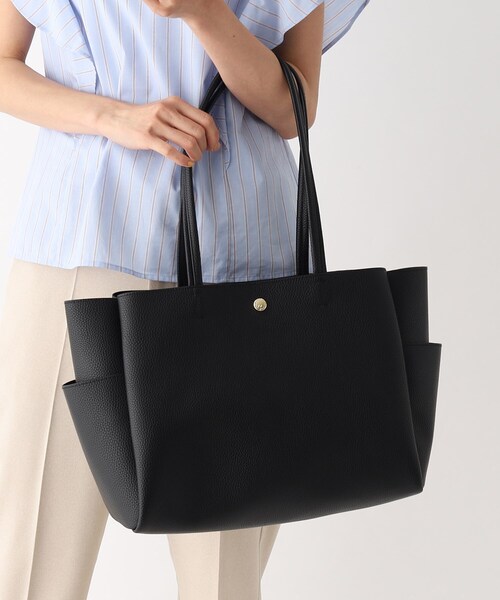 OPAQUE.CLIP(オペークドットクリップ)の「◆【軽量/A4サイズ対応】合皮A4サイズトートバッグ(トートバッグ・レディース・ブラック/グレー/ベージュ・00)」の22枚目の写真