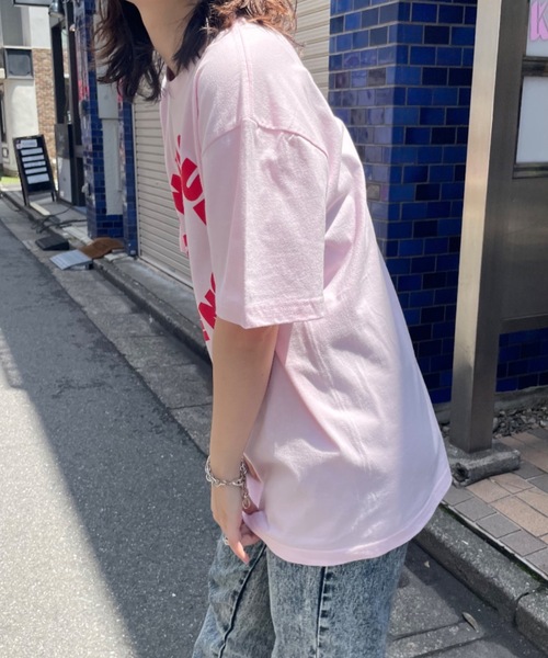 mi via loca(ミヴィアロカ)の「UNITED ATHLE MUSIQUE Tシャツ 【MV-011】(Tシャツ/カットソー・レディース・ライトピンク/オフホワイト/スミクロ・MEDIUM/LARGE)」の20枚目の写真