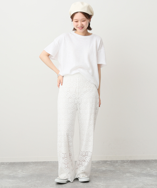 SLOBE IENA（スローブイエナ）の「【La Maison de Lyllis / ラ メゾン ド リリス】  STONCHベレー（ハンチング/ベレー帽・レディース・ホワイト/ブラック・FREE）」の6枚目の写真