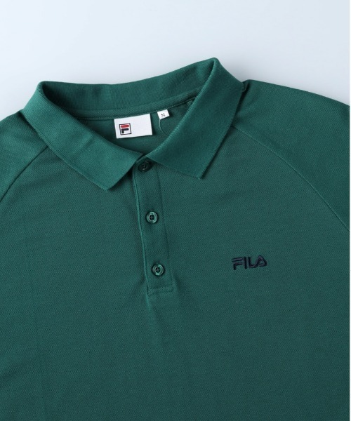 FILA（フィラ）の「【FILA】ラグランポロシャツ（Tシャツ/カットソー・レディース・ブラック/グリーン・L/M）」の6枚目の写真