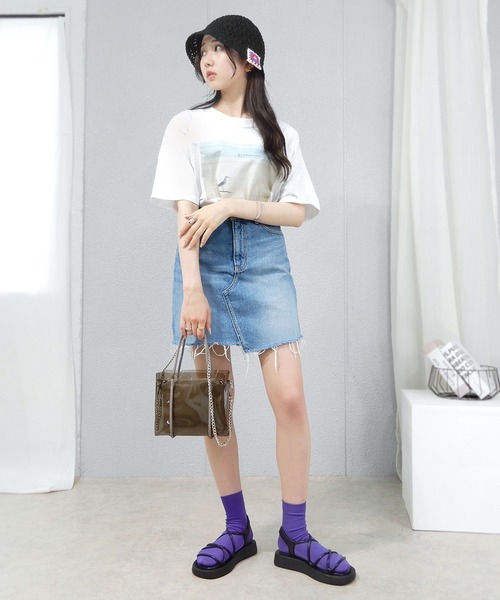 minia(ミニア)の「厚底コードサンダル(サンダル・レディース・ピンク/ブラック/アイボリー・S/M/L)」の4枚目の写真
