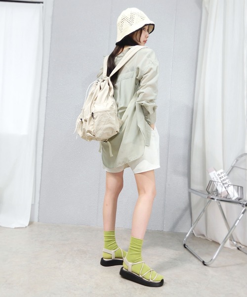 minia(ミニア)の「厚底コードサンダル(サンダル・レディース・ピンク/ブラック/アイボリー・S/M/L)」の15枚目の写真