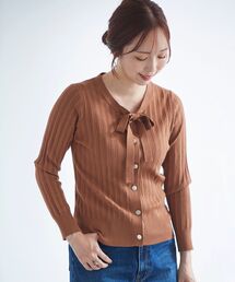 le.coeur blanc | ランダムリブボウタイニット(ニット/セーター)