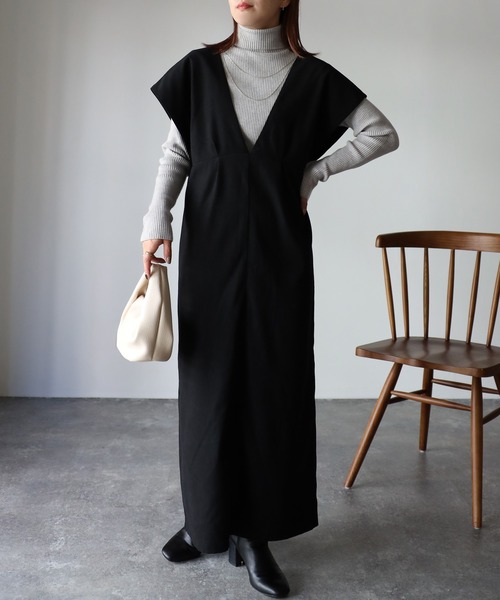 Riberry（リベリー）の「タックジャンパースカート（ジャンパースカート・レディース・ブラック・FREE）」の21枚目の写真