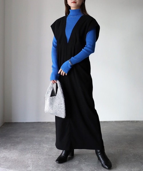 Riberry（リベリー）の「タックジャンパースカート（ジャンパースカート・レディース・ブラック・FREE）」の22枚目の写真