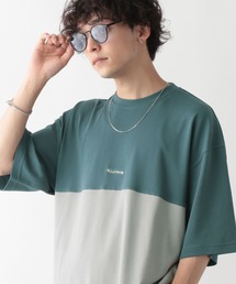 RAGEBLUE（レイジブルー）の「プチ刺繍/スムースパネル切り替えTシャツ（Tシャツ/カットソー）」