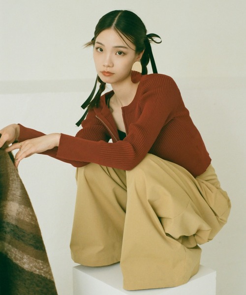 VANNIE U（ヴァニーユー）の「ダブルタックボリュームパンツ（その他パンツ・レディース・ブラック/ベージュ・S/M/L）」の18枚目の写真